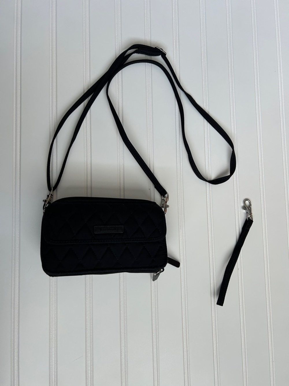 Vera Bradley Black Quilted Crossbody Bag